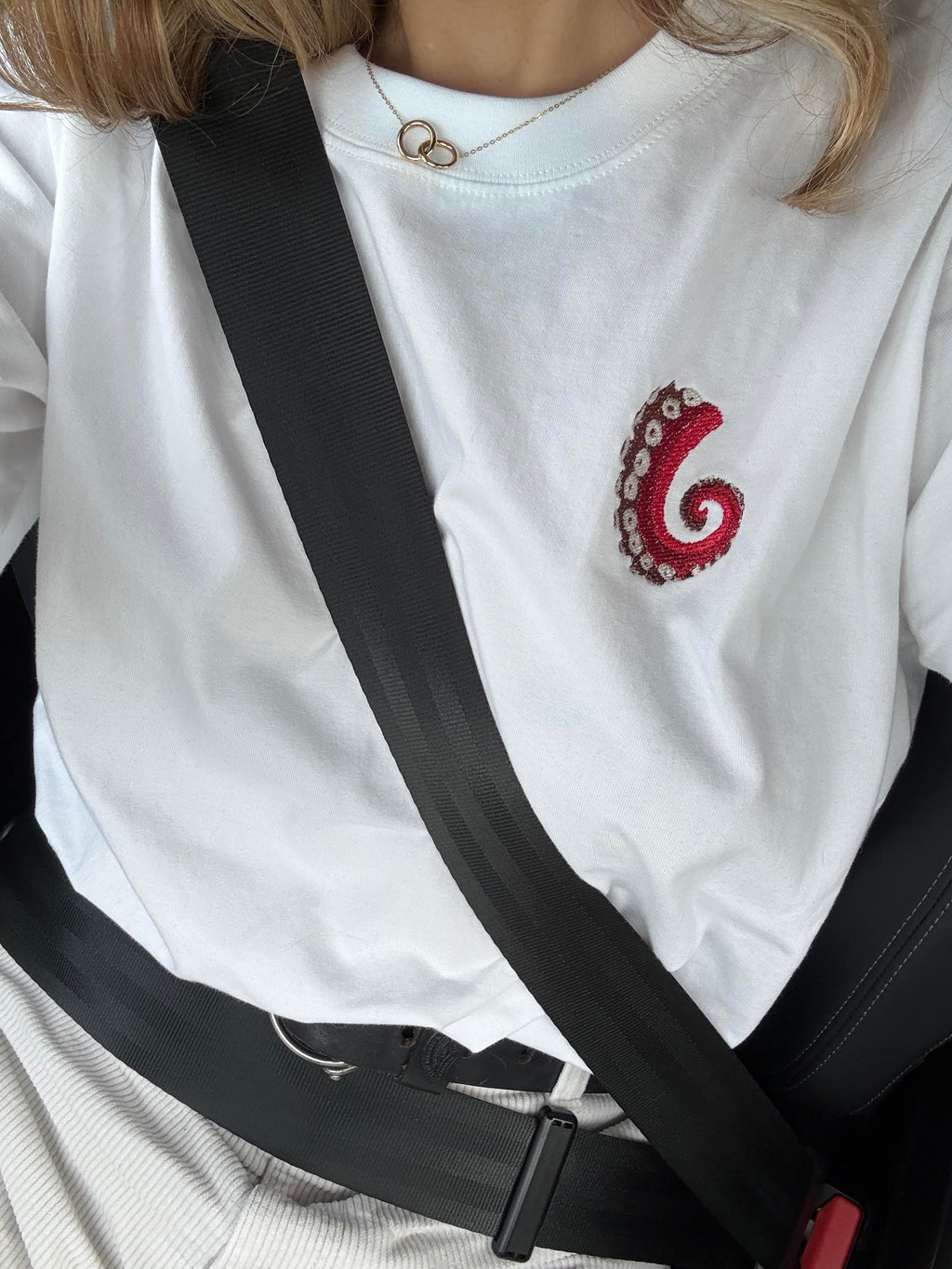 T-Shirt oversize blanc-unisexe 100% coton